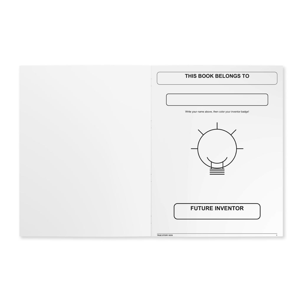 True Story Kids coloring book interior activity spread