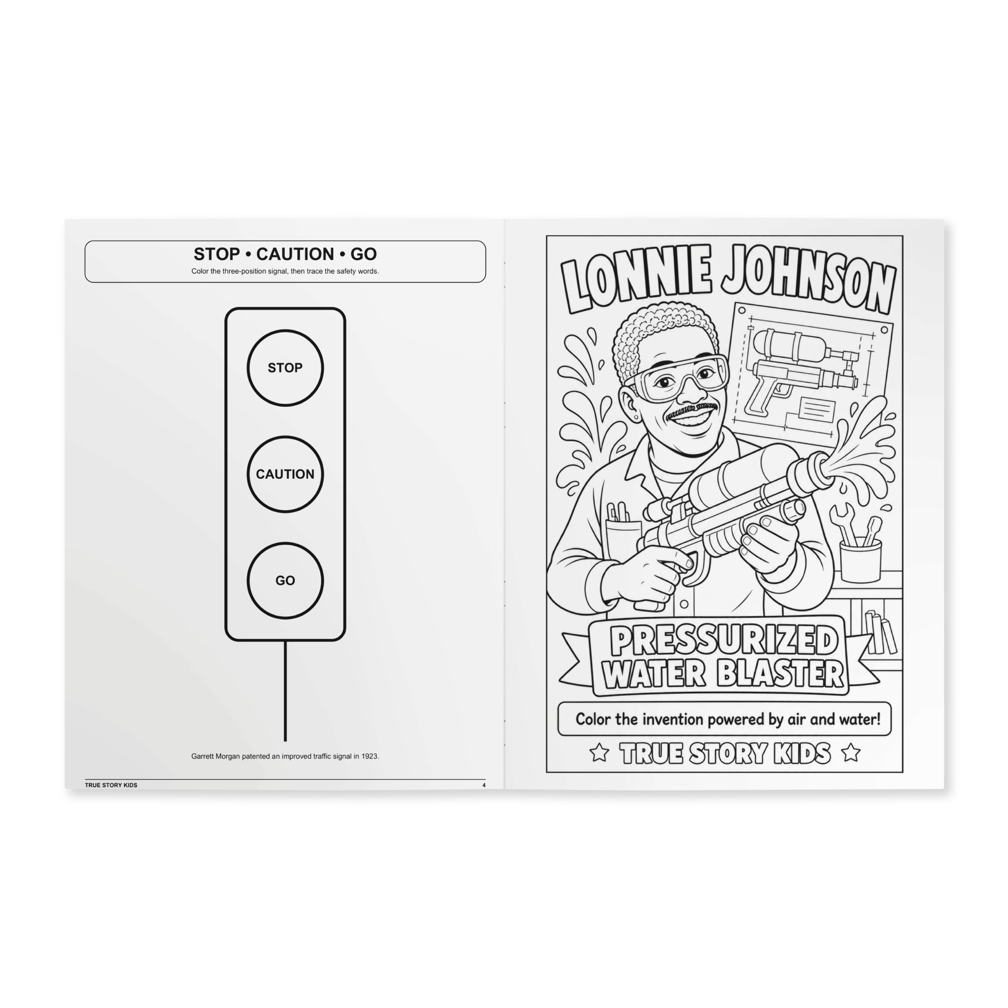 True Story Kids Black inventor coloring pages