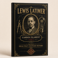 Black Lewis Latimer carbon filament hardcover journal