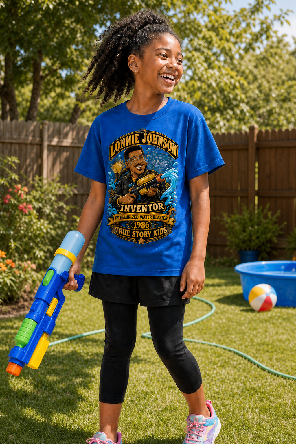Lonnie Johnson — Pressurized Water Blaster | Youth Classic Tee