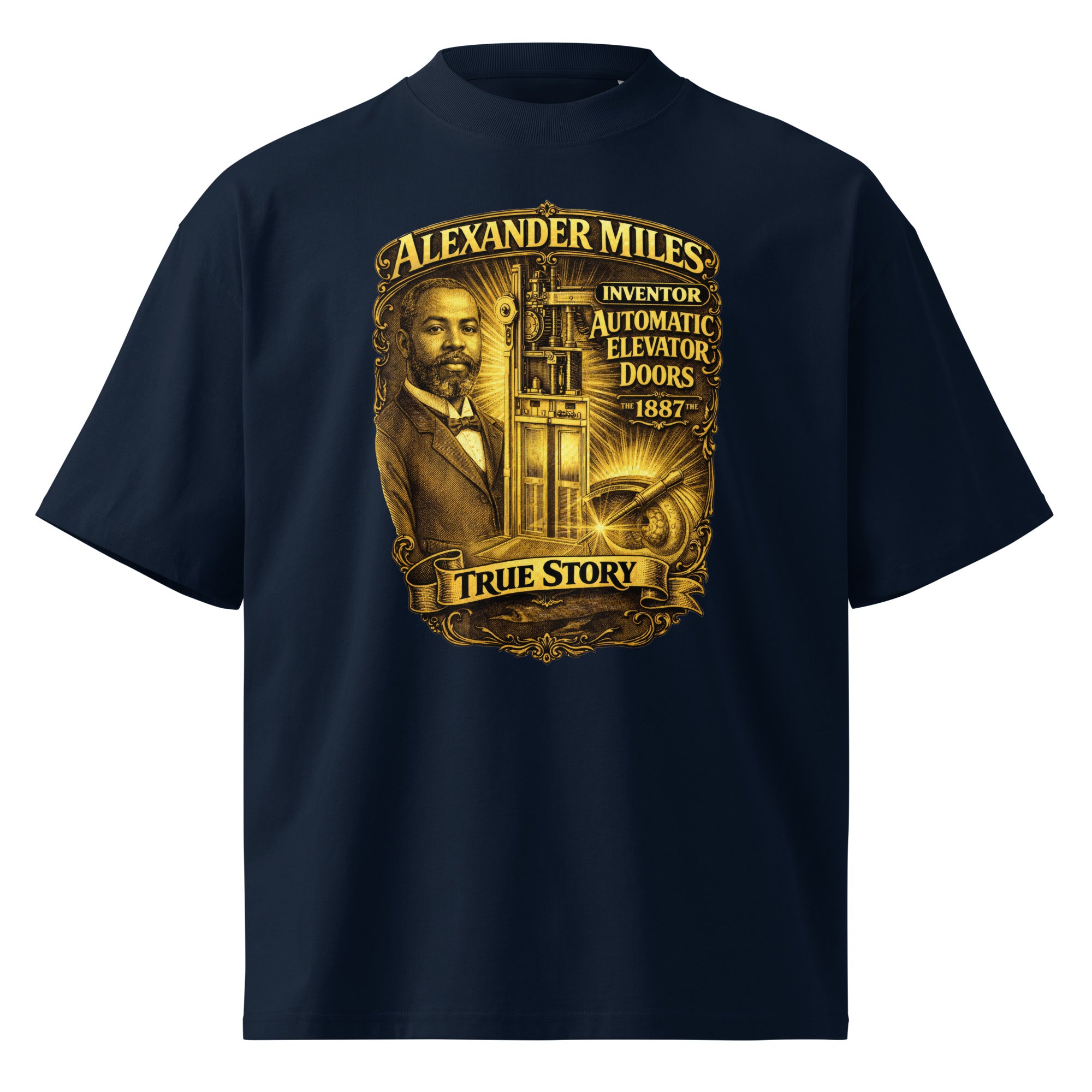 Alexander Miles organic oversized tee front view