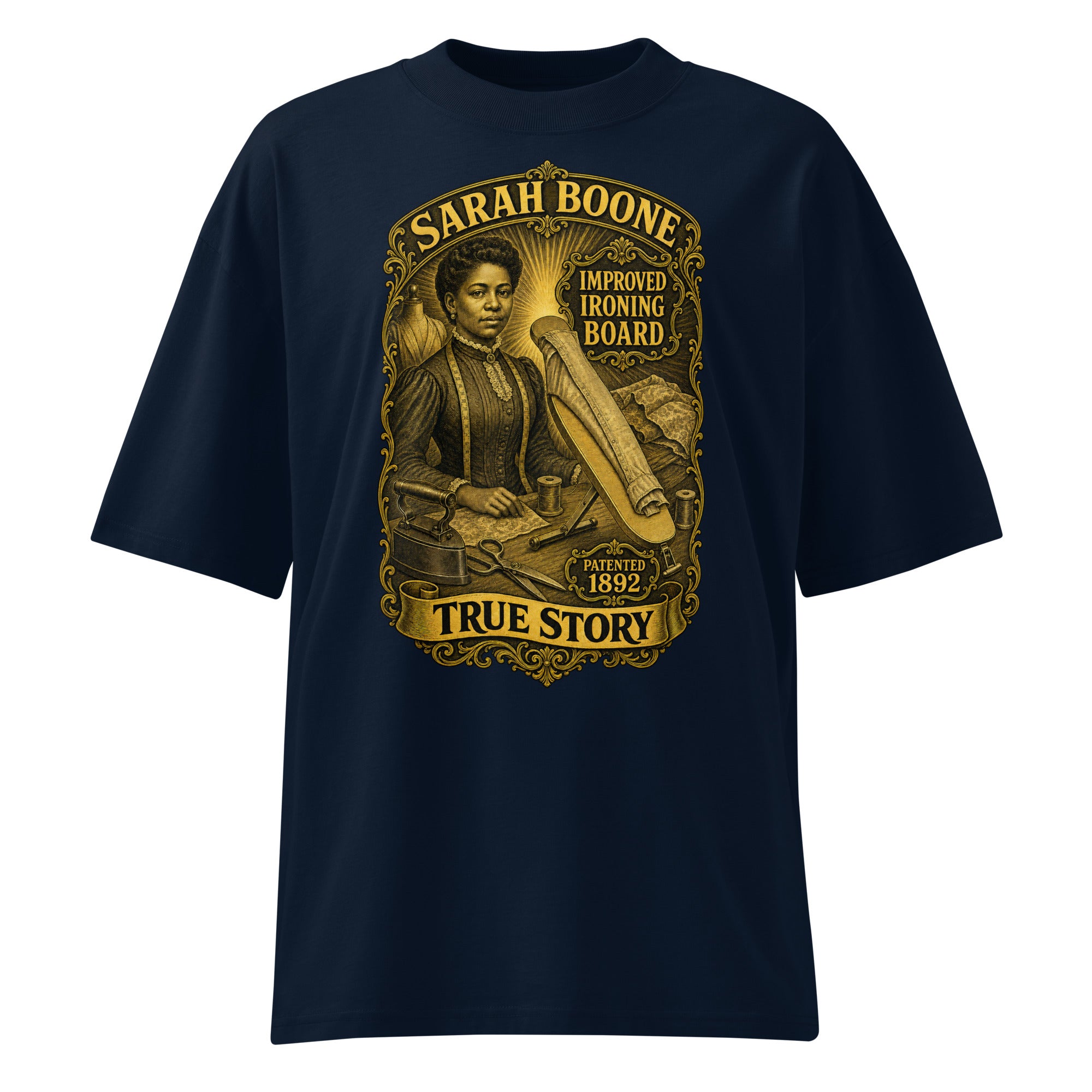 Sarah Boone organic oversized tee front view